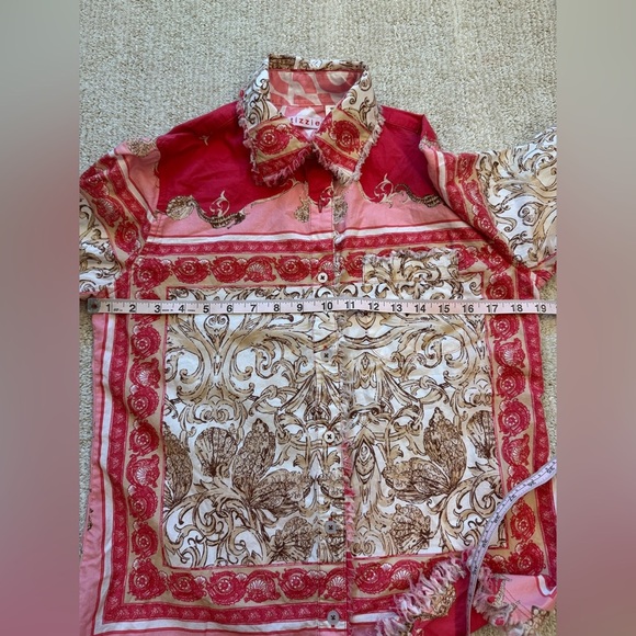 TIZZIE CAPE COD TUNIC buttons size S - Picture 6 of 7